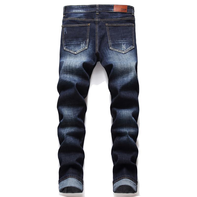 Men's Classic Zipper Biker Regular Fit Flex Jean