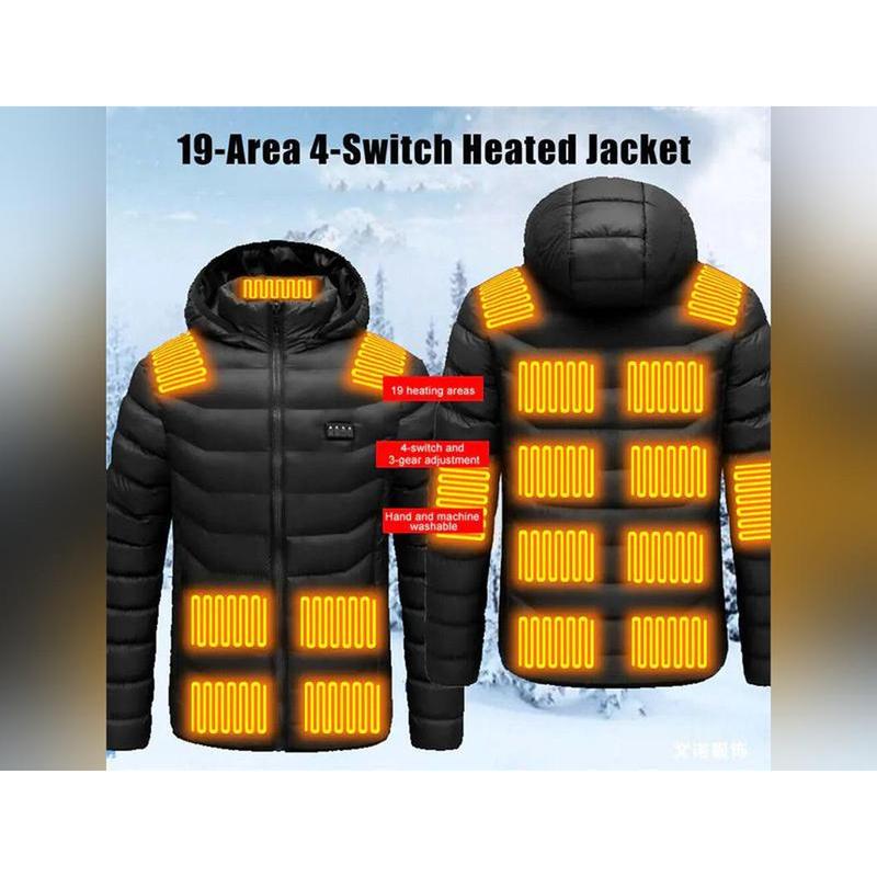 Heated Jacket for Men and Women, Battery-Powered Winter Jacket for Cold Weather