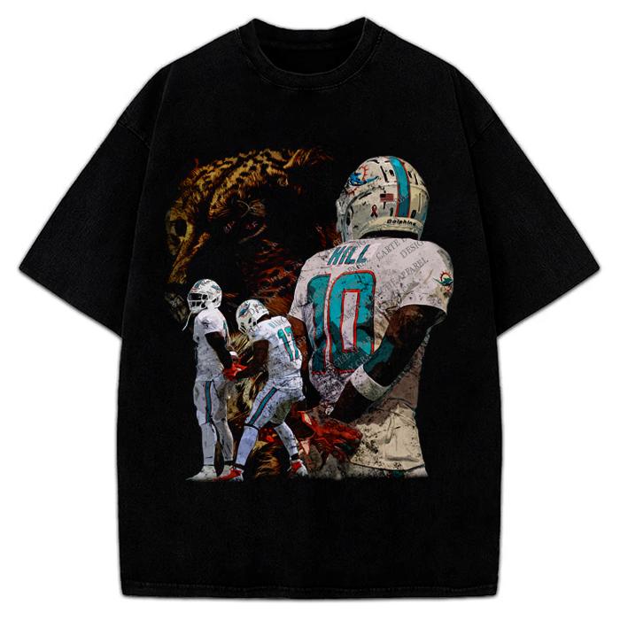 Tyreek Hill T-Shirt Cheetah Football Hands Behind Back Celly TD Celebration Tee