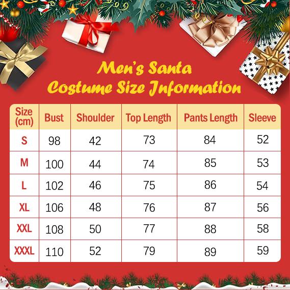 Christmas Clothing Costumes 13Pcs , Deluxe Velvet Christmas Santa Suit Outfit Jacket Adults Santa Costumes with Gloves