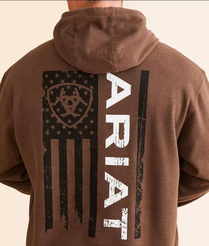 Western Ariat Men's Founding Flag Hoodie, Menswear, Trendy Outfit 2024 For Men Women Tee, Sweatshirt, Hoodie