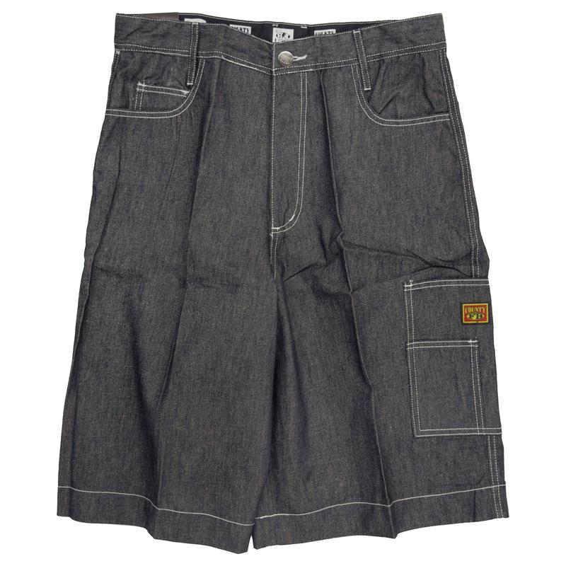 FB County Hard Denim Utility Shorts