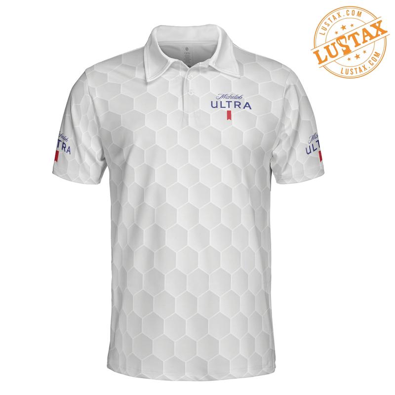 Michelob Ultra Beer Golf Polo Shirt Signature Design Golf White 3D Polo Shirt