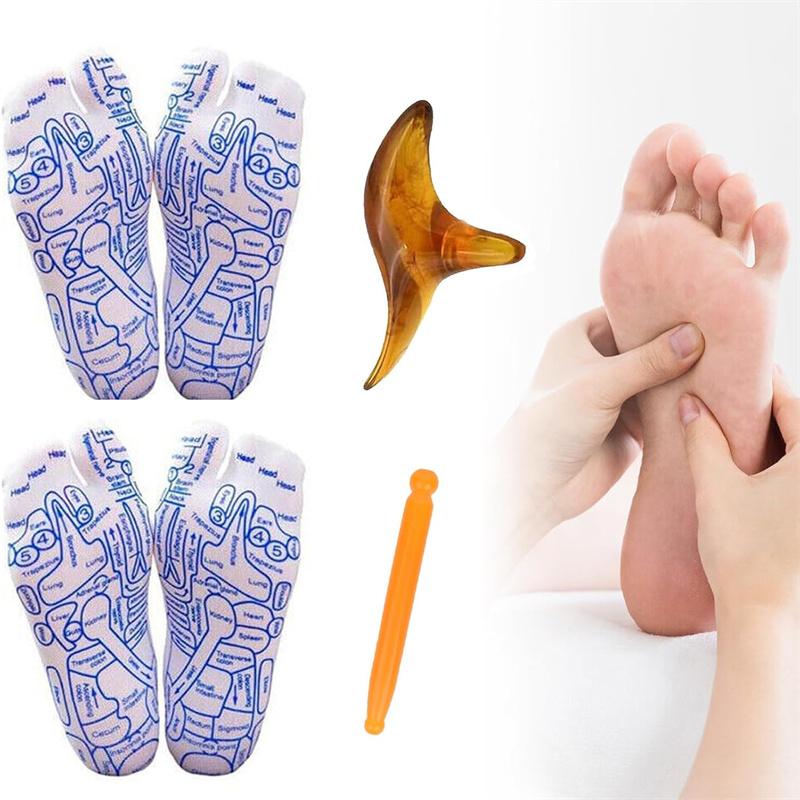 [Reflexology Socks Tool Set] Best Thanksgiving Gift for Grandfather for Grandmother for Girlfriend or Boyfriend, Reflexology Foot Massage Socks for Women and Men