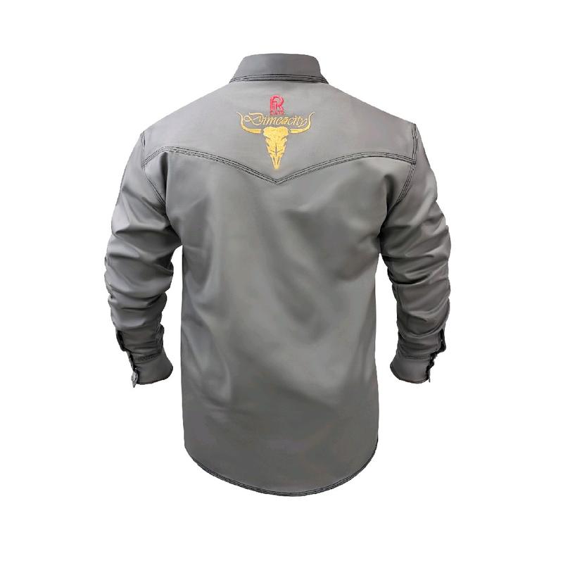 Grey Western FR Welding Shirt