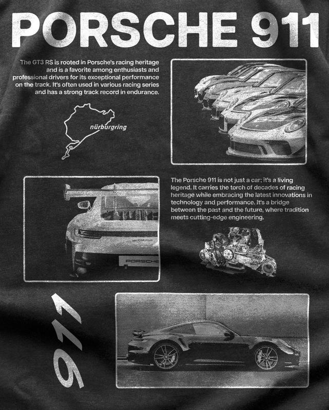 Porsche 911 Heritage Streetwear T-Shirt: Elevate Your Style with Comfort and Legendary Design Casual Cotton