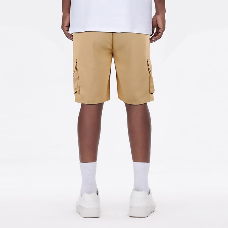 GINGTTO Mens Twill Cargo Shorts Elastic Relaxed Fit Casual Drawstring Work Shorts