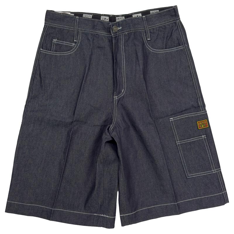 FB County Hard Denim Utility Shorts