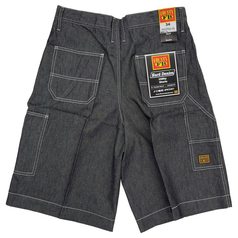 FB County Hard Denim Utility Shorts