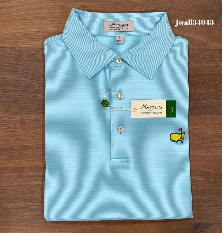 New 2024 Masters Men s Micro Stripe Golf Polo Shirt in Blue by Peter Millar - Stylish and High-Quality Golf Attire