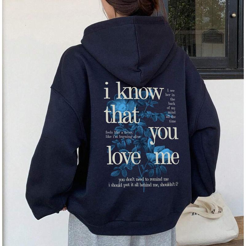 Wildflower Hoodie, I Know That You Love Me Hoodie, #BillieEilishh Tour 2024 Shirt, Trendy Tee Unisex Shirt Gift for Him Gift For Her Vintage Y2K Hoodie, Sweatshirt