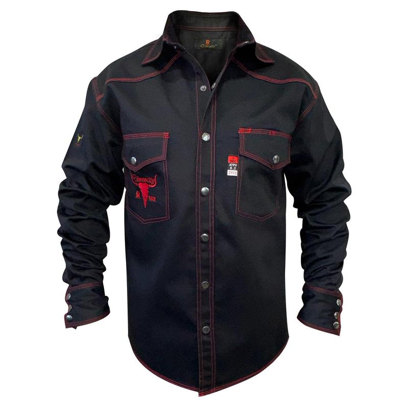 Black Western FR Welding Shirt