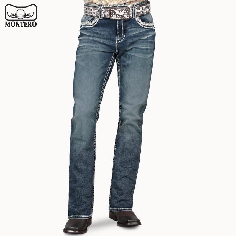 MONTERO Cowboy Denim Jeans MT4595  Medium Blue for Men