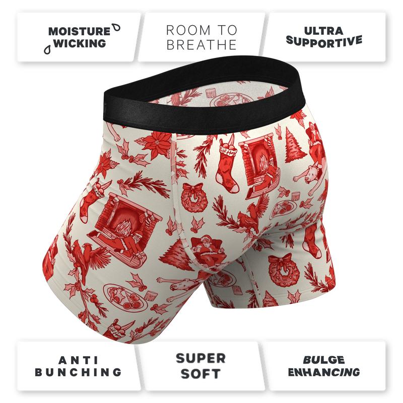 The Santa Slays | Shinesty Christmas Toile Ball Hammock® Pouch Underwear