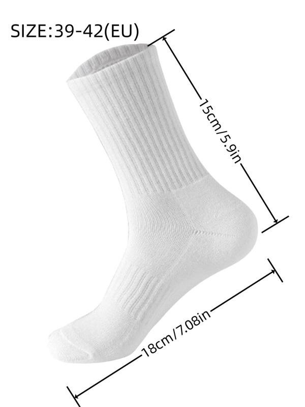 Men's Cross Print Crew Socks, Casual Moisture Wicking Mid Tube Socks, Soft Comfy Breathable Socks for All Seasons Daily Wear