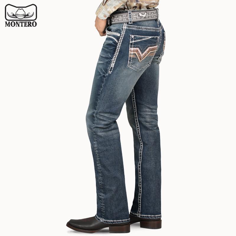 MONTERO Cowboy Denim Jeans MT4595  Medium Blue for Men