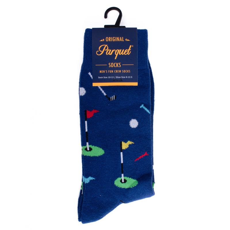 Men's Socks - Navy Golf Novelty Socks