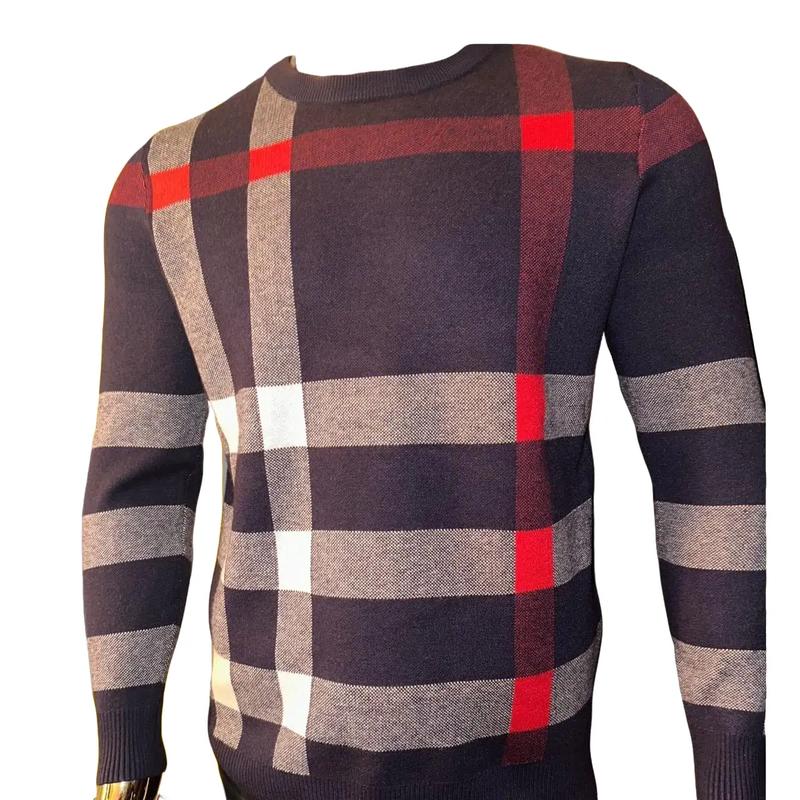 Men's Soft and Cozy Knit Sweater for Winter Season - Knitwear, Menswear Clothing Shirt