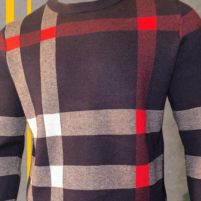 Men's Soft and Cozy Knit Sweater for Winter Season - Knitwear, Menswear Clothing Shirt