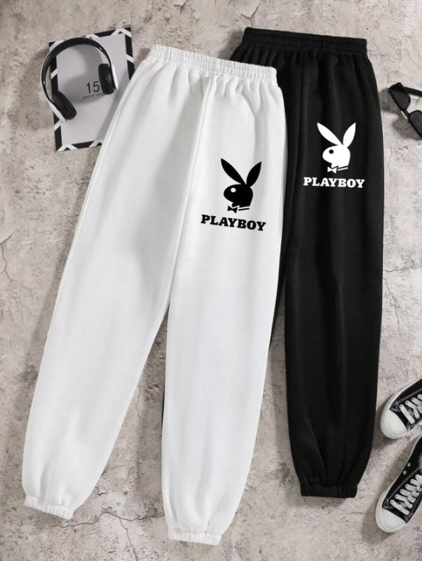 Playboy Logo Sweatpants, Iconic Streetwear, Casual Style, Comfy Fit, Perfect Gift for Fans