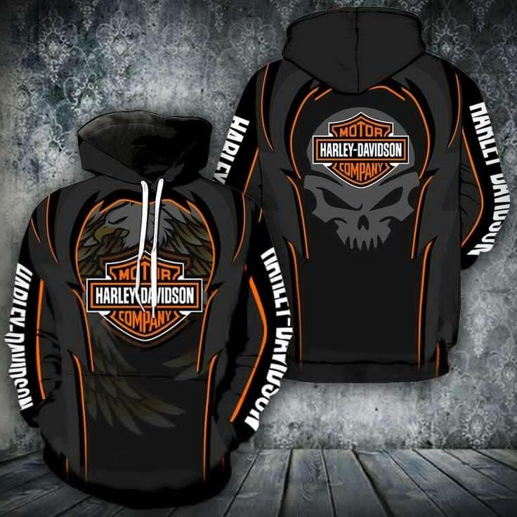 Harley Davidson New Full All Over Print Hoodie