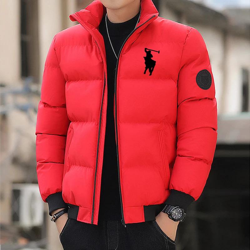 Men's Down 2024 Autumn Winter Fashion zipper Outdoor Fishing jacket Windproof casual cotton-padded jacket