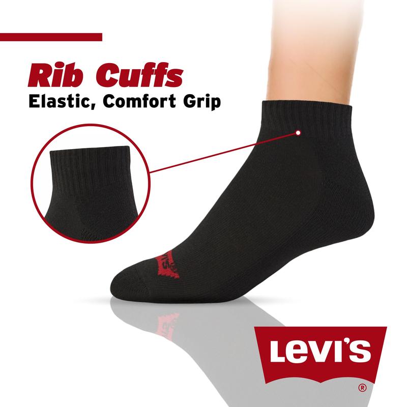 Levi's Mens Socks 10 Pairs Crew Low Cut No Show Quarter Ankle Socks for Men Premium Athletic Men's Socks Size 9-12