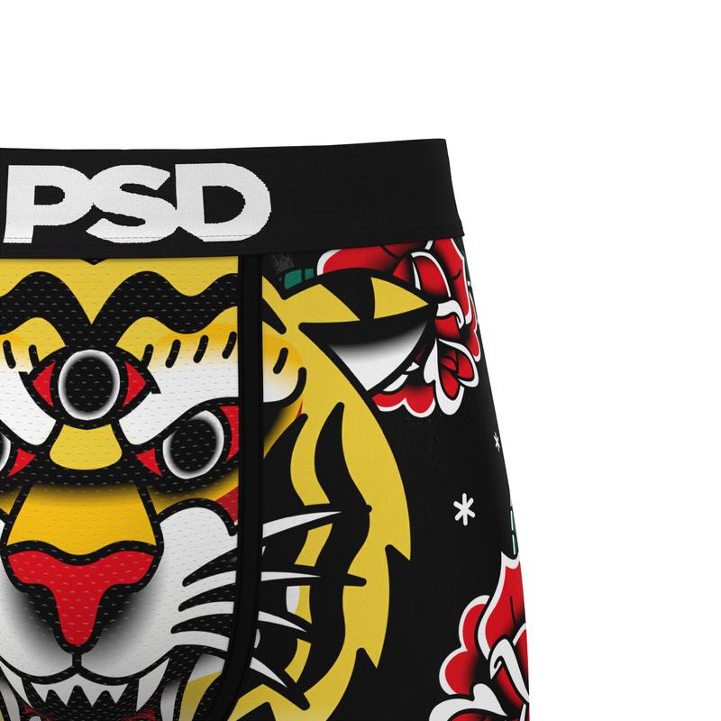 PSD Men's 3 Eyed Ink Boxer Brief - Standard Length 7 Inch Inseam, Moisture-Wicking 4-Way Stretch Fabric