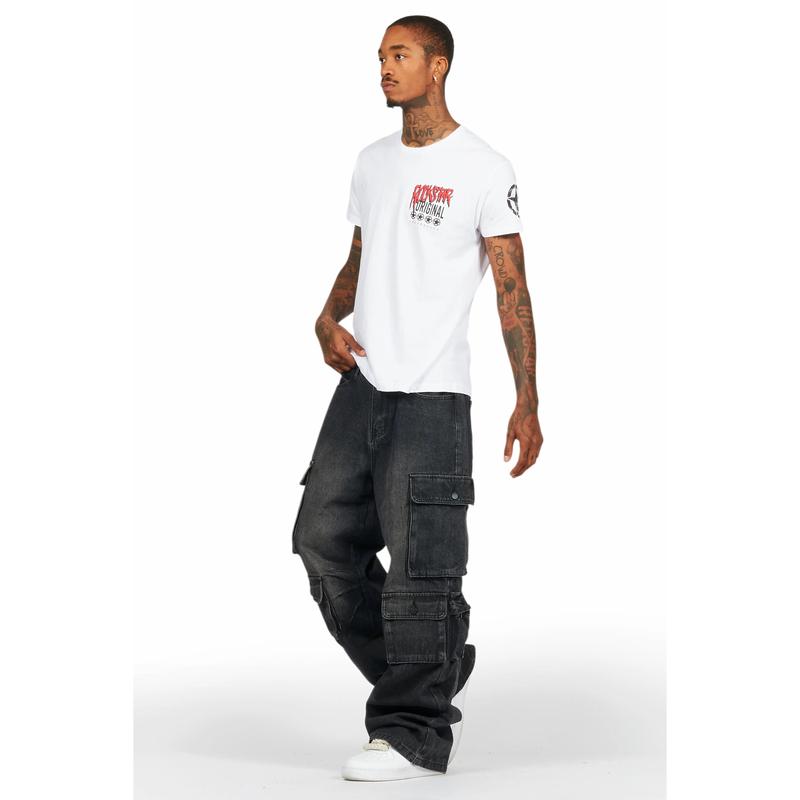 Cortie Black Baggy Fit Jean