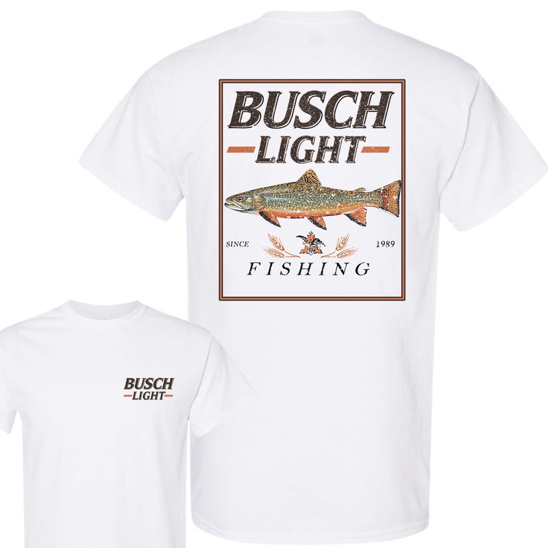 Busch Light Fishing Perch T-Shirt, Unisex T-Shirt, Full Color T-Shirt, For Men, For Women