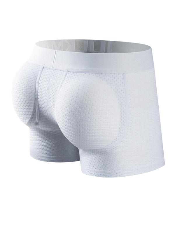 Men's Letter Tape Boxer Brief, Breathable Comfortable Shapewear Knicker for Daily Wear, Men's Shapewear for All Seasons