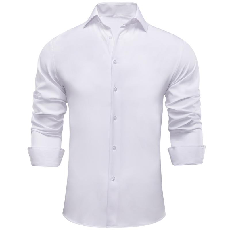 Mens Dress Shirt - 3pcs Pack Classic Black White Sky Blue Longsleeves Shirt Business Interview Outfit Collar Casual Menswear Men's Long long sleeve