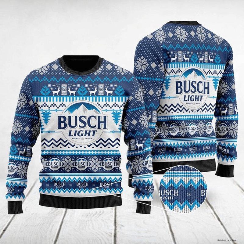 Buschhh Light Ugly Sweater All Over Printed Christmas Gift