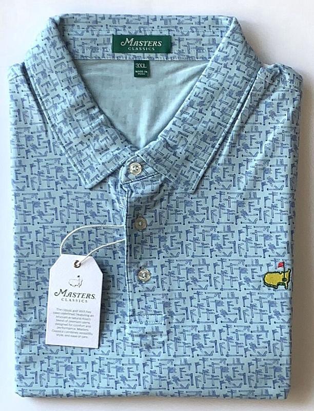 2025  Masters Polo golf Shirt Full Size S - 5XL new For Men sign design blue PGA