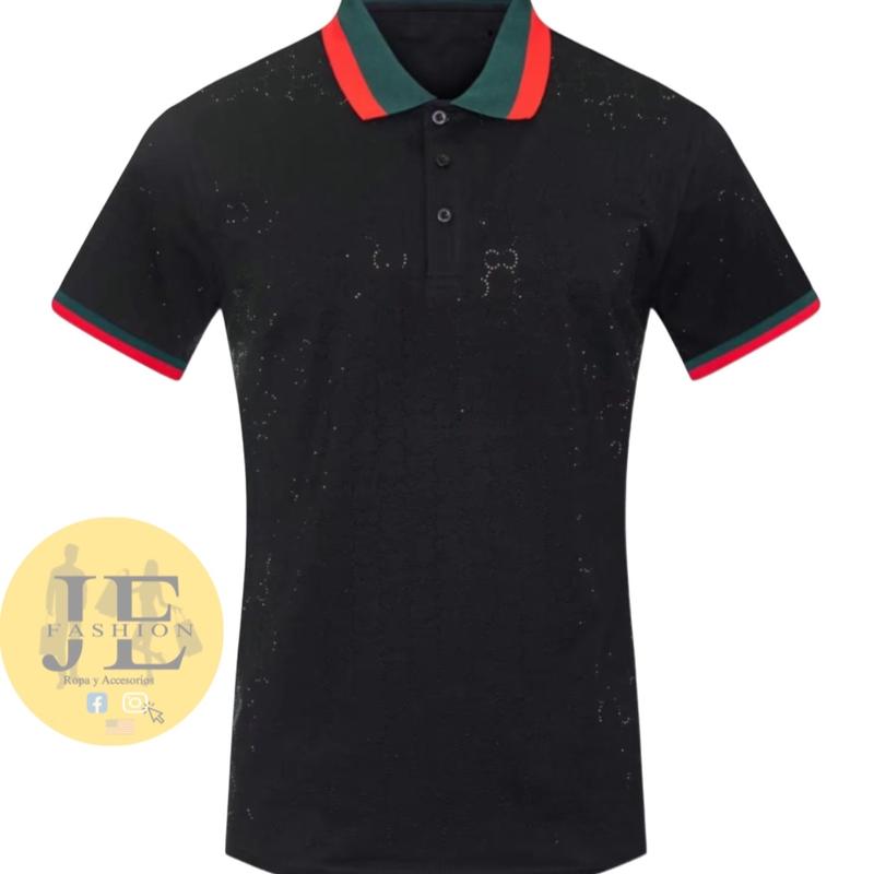 Men's Breathable Polo Shirt - Classic Collar Short Sleeves - Menswear, Cotton