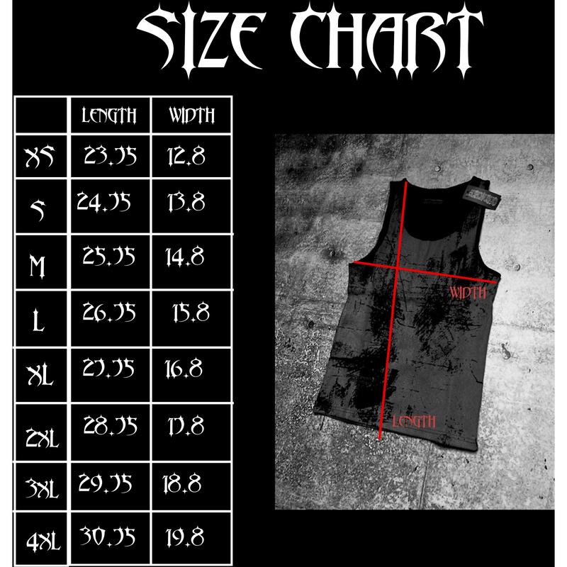 CYBER BEATER NOIR V2 MENSWEAR EMBROIDERED TOP Cotton Menswear MEN'S SLEEVELESS WORKOUT TANK SOFT