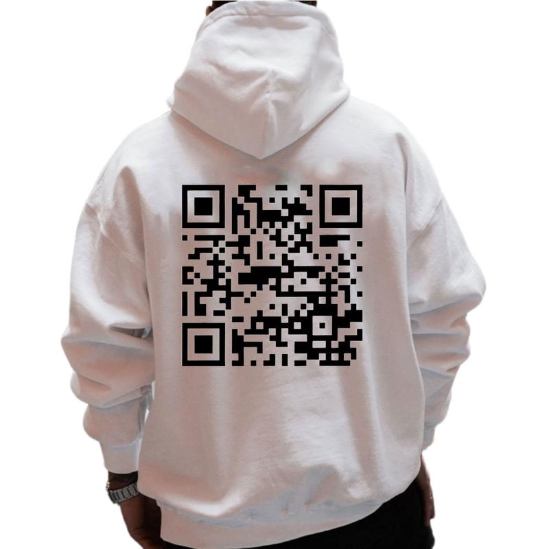 F You Hoodie QR Code, Gift For Men for Women, Humor Streetwear Hoodie