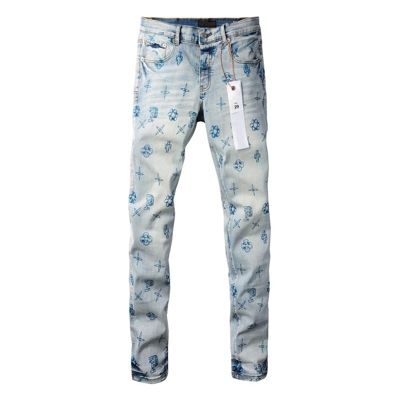 Skinny Jeans Blue Print Symbol Low Rise Skinny Denim Brands Pants, Allover Printed Skinny Jeans, Blue Trouser, Jeans For Men