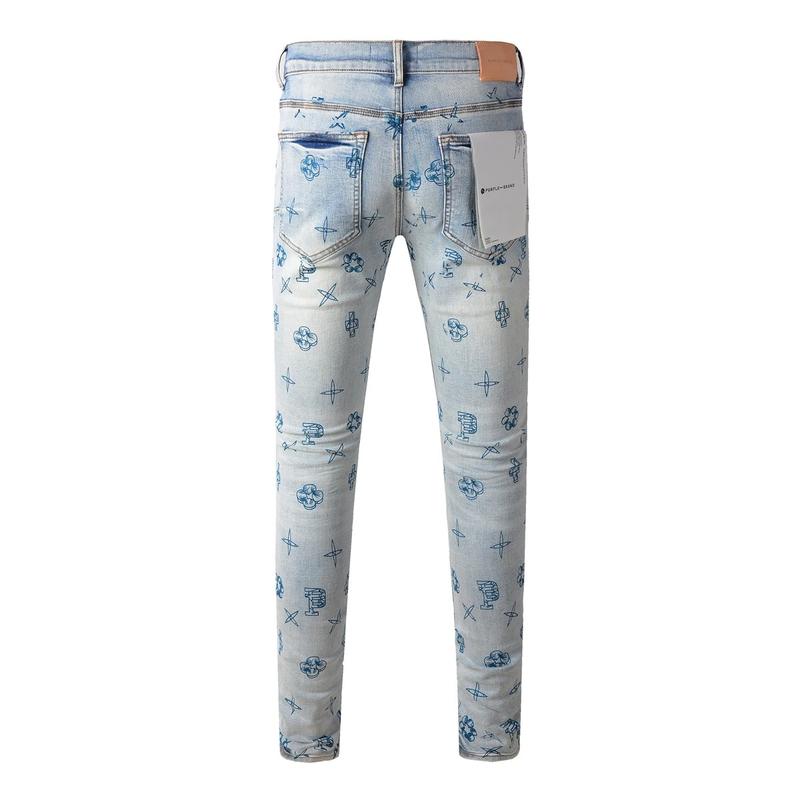 Skinny Jeans Blue Print Symbol Low Rise Skinny Denim Brands Pants, Allover Printed Skinny Jeans, Blue Trouser, Jeans For Men