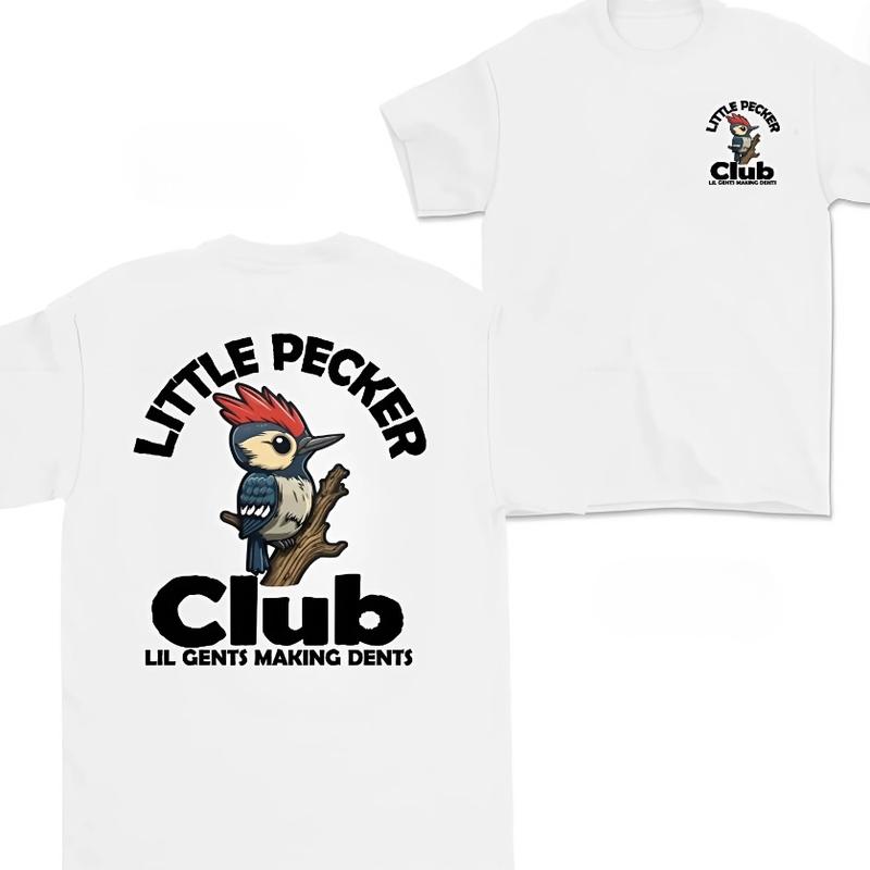 Little Pecker Club Men's T-shirt, Little Pecker Club UL Gents Making Dents Tshirt, Vintage Tee, Unisex Tshirt, For Men 2 side.