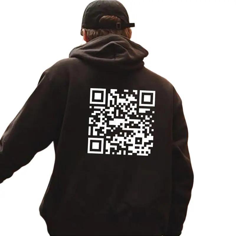 F You Hoodie QR Code, Gift For Men for Women, Humor Streetwear Hoodie