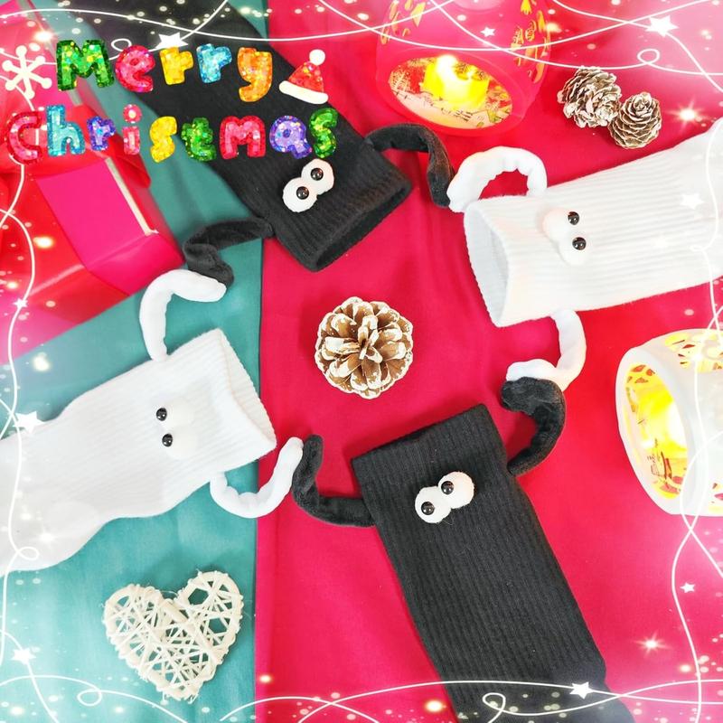 MAG HAND SOCKS: Fun for WM, Crazy for Kids. Couple White Elephant Gift.Unisex Xmas Outfit. Big Matching Day. Menswear Womenswear. Big Matching Teacher