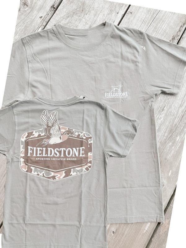 Men's Fieldstone Camo Wood Duck T-Shirt]