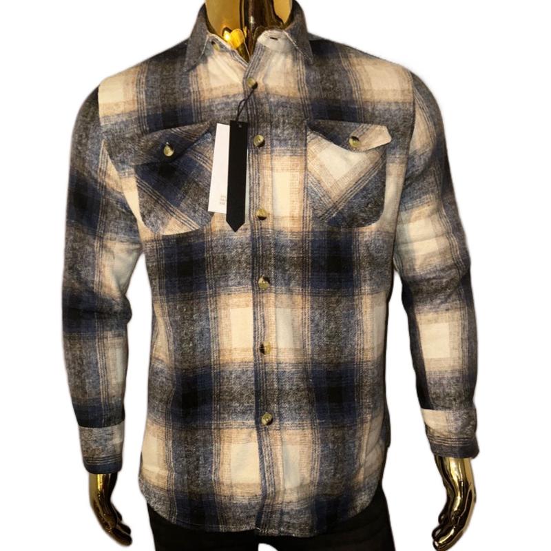 Men's Classic Flannel Shirt for Casual Wear - Menswear Formal Soft