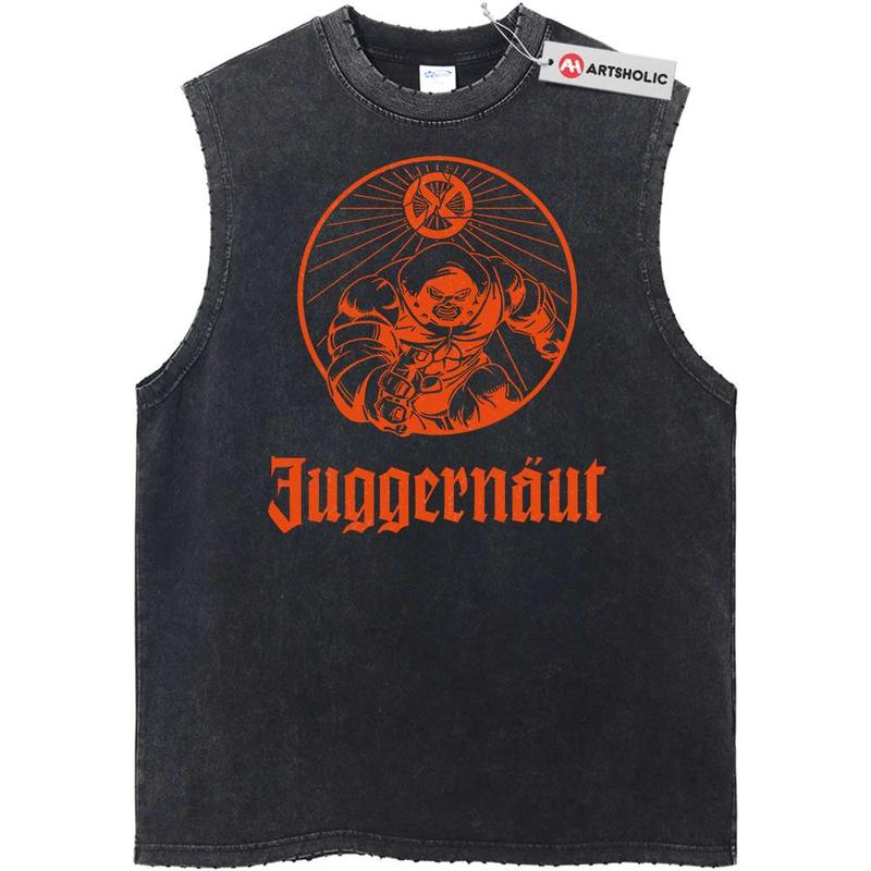 Juggernaut XMen MCU Avengers Comics Streetwear Vintage Unisex Tank Top