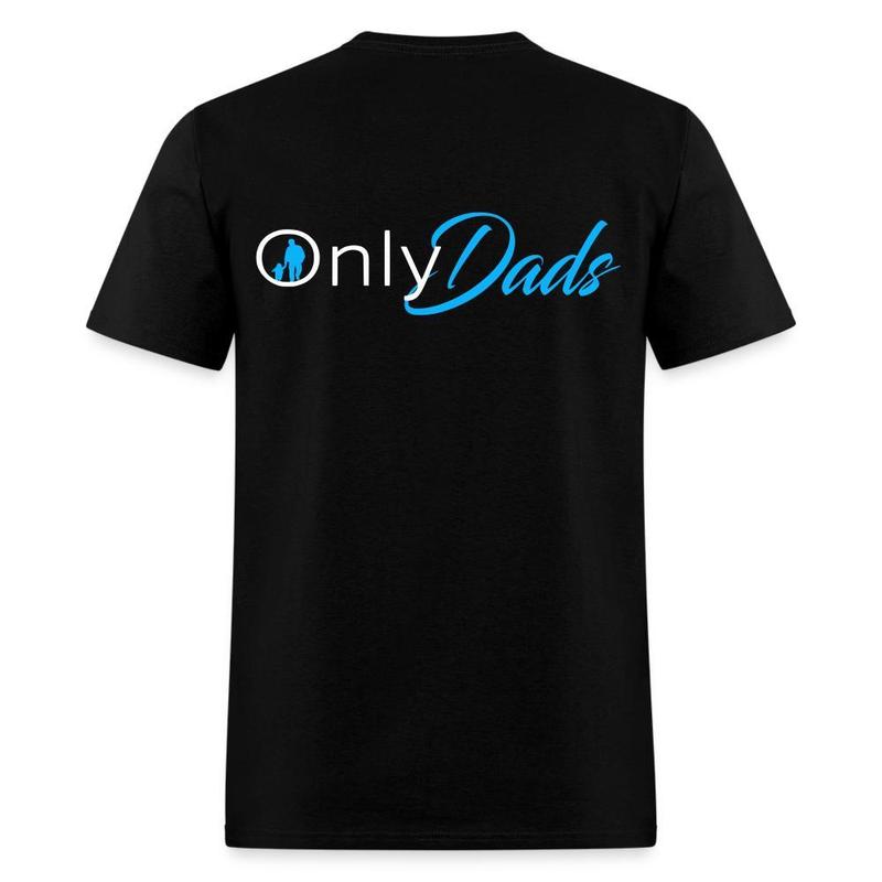 OnlyDads men's black t-shirt - Father's Day - A very suitable gift from Dad to give to dad Classic Cotton Menswear Top Collar Embroidered Love Sport Sweatshirt Tweed Sweatshirt Tweed Underwear Streetwear