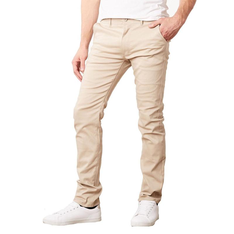 Men's Slim Fit Cotton Stretch Classic Chino Pants (Sizes, 30-40)