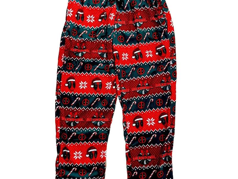 00DEADPOOL00 Lounge Pants Pajama  Fleece Pants 00POCKETS00 LT ED Christmas Mens M