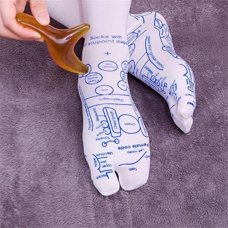 Party gifts, gifts Cotton for grandpa, grandma, dad, mom, friends, Thanksgiving, Easter gifts, reflexology socks with trigger point massage tool, foot pain relief therapy for foot massage, women's Menswear Elastic Natural Underwear Set Day Love