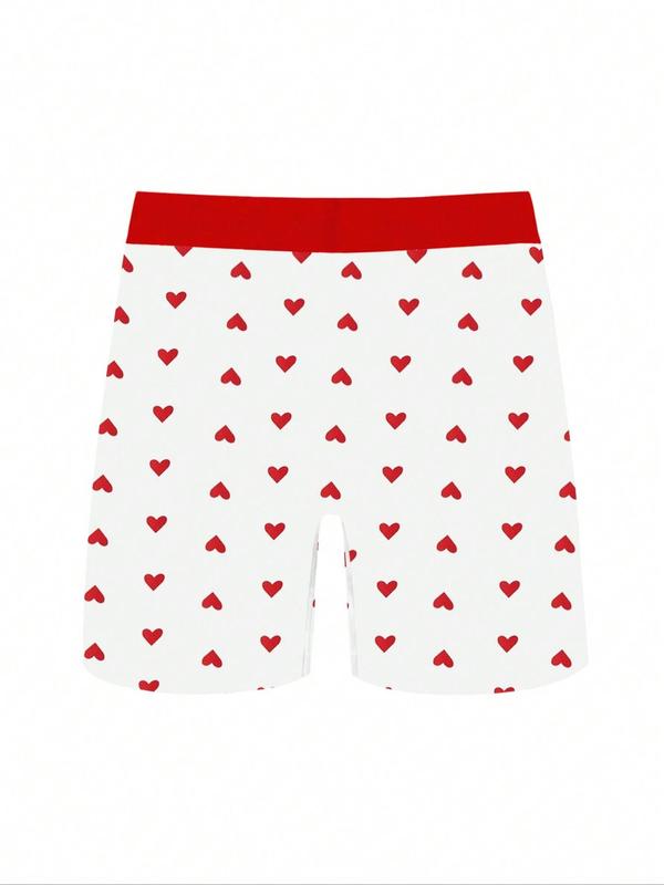 Men's Bow Print Boxer Brief, Heart Print Brief, Cow Print Boxer Panty, Casual Breathable Underwear for Daily Wear, Comfort Mens Underwear, Comfy Menswear, Boxers for Men